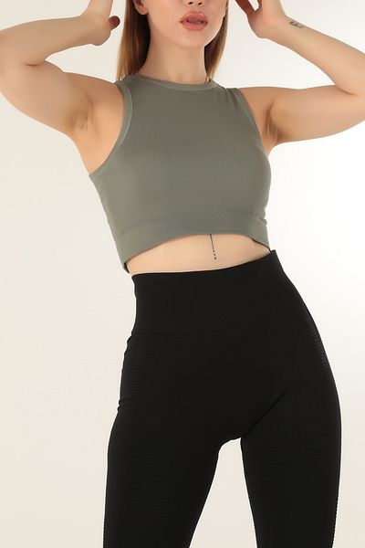 ZENCHES Seamless Ribbed Bustier