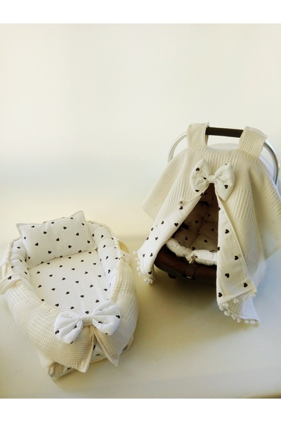Wenaris Babynest ve yastık Puset Örtüsü Puset Minderi 4 Parça