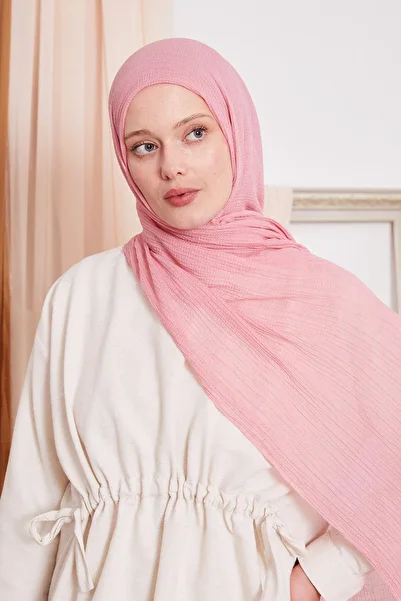 LuvenSara Muslin Shawl Pink