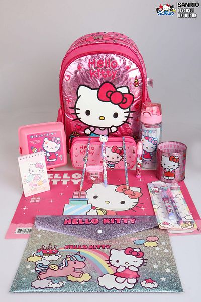 Hello Kitty ΝΕΑ ΣΕΖΟΝ ΜΕ ΑΠΟΛΟΓΗ ΜΕ ΠΙΣΤΟΠΟΙΗΣΗ ΤΗΣ DEKOMUS "PINK LOVE COLLECTION" HELLO KITTY ΣΧΟΛΙΚΗ ΤΣΑΝΤΑ, ΤΣΑΝΤΑ ΜΕ ΜΠΑΛΑ, ΤΡΕΧΕΙ