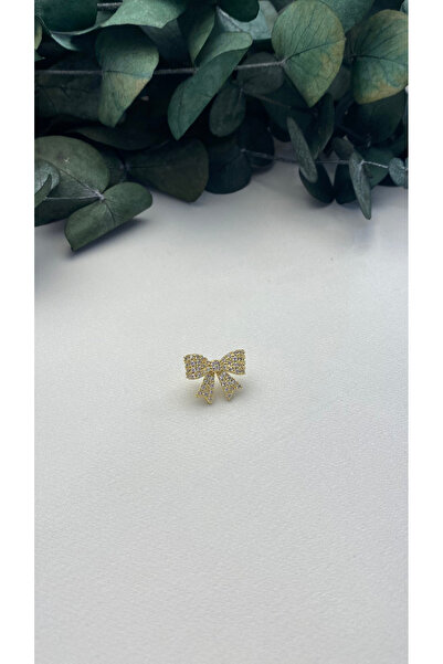 SEYAS JEWELRY ALTIN KAPLAMA ZİRKON TAŞLI KURDELE EARCUFF GOLD