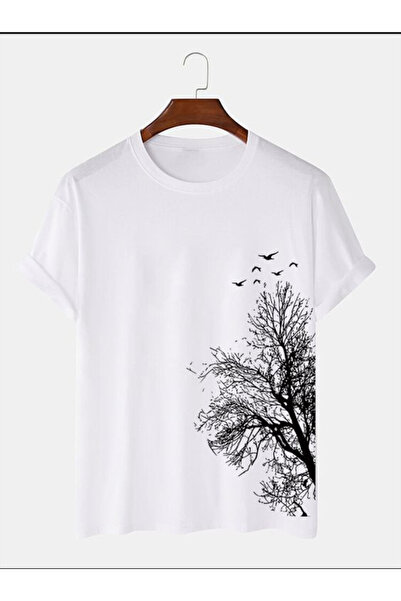 Marco Fresco Tricou oversize unisex cu imprimeu Shadow of the Tree