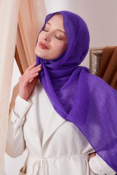 LuvenSara Muslin Shawl Purple