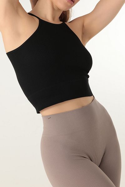 ZENCHES Seamless Ribbed Bustier