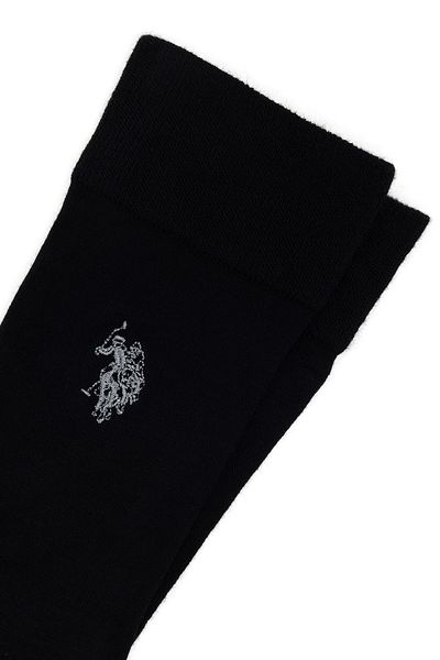 U.S. Polo Assn. Men's Black Socks 50304300-Vr046