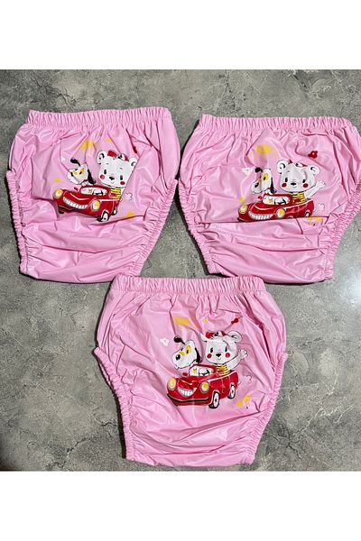 PİLEKİ BABY 3 PIECES 50% COTTON 50% MEMBRANE, INDOOR TOWEL, WATERPROOF (2 - 3 - 4 YEARS OLD TRAINING COTTON)