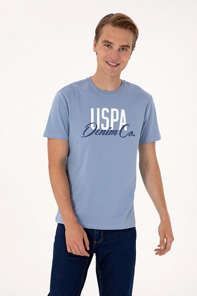 U.S. Polo Assn. Men's Blue T-Shirt 50306923-Vr036