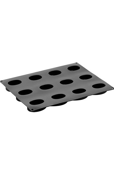 Pavoni Forma Din Silicon 3d Pentru Monoportii, Moka, 12 Cavitati, 400x300mm, 83x58x32mm, 100 ml