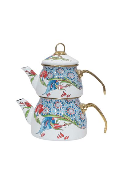 PR HOME Mihrimah Gold Model Enamel Teapot