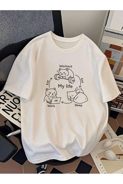 sole stories Premium Oversize Cut Short Sleeve Printed T-Shirt