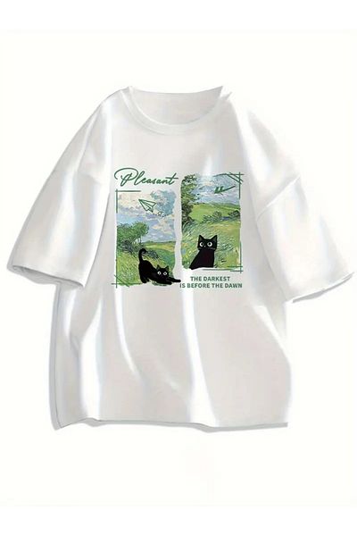 sole stories Premium Oversize Cut Short Sleeve Printed T-Shirt