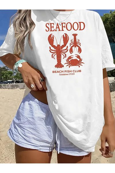 sole stories Premium Oversize Cut Short Sleeve Printed T-Shirt