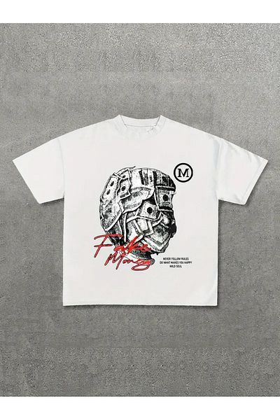 sole stories Premium Oversize Cut Short Sleeve Printed T-Shirt