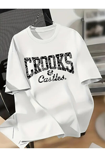 Jose Clothing تي شيرت مطبوع بأكمام قصيرة ومقاس كبير ممتاز