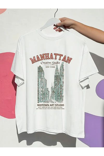 sole stories Premium Oversize Cut Short Sleeve Printed T-Shirt