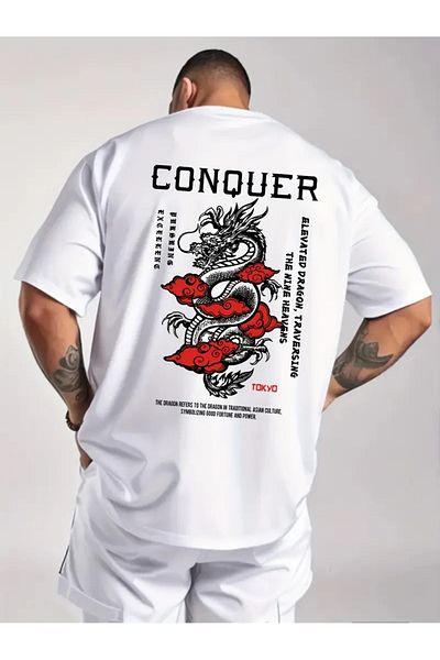 Bengi Clothing Premium Oversize Cut Short Sleeve Printed T-Shirt