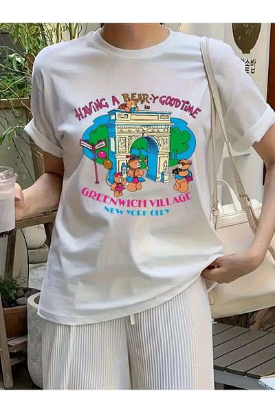 Bengi Clothing Premium Oversize Cut Short Sleeve Printed T-Shirt