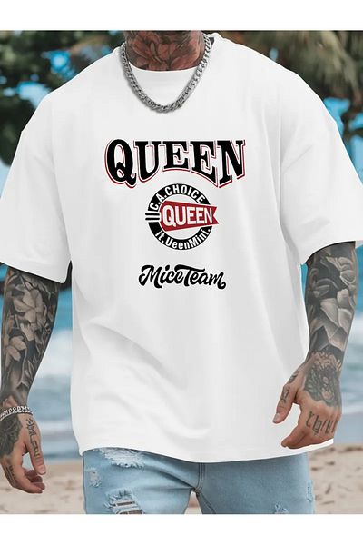Bengi Clothing Premium Oversize Cut Short Sleeve Printed T-Shirt