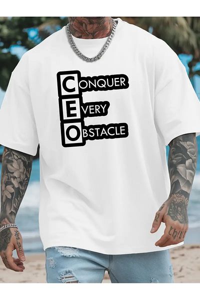 sole stories Premium Oversize Cut Short Sleeve Printed T-Shirt