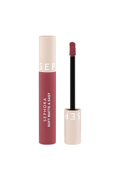 SEPHORA Soft Matte & Easy - Mat Ruj, Ultra Hafif Mat Bitiriş, Seçkin Tonlar, ...