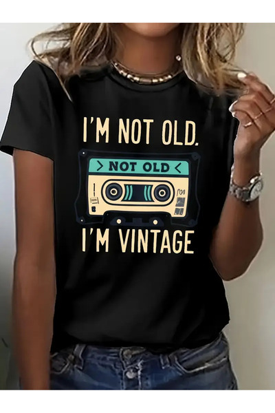 Jose Clothing تي شيرت مطبوع بأكمام قصيرة ومقاس كبير ممتاز