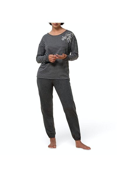 Triumph Long sleeve pajamas, Triumph, 46 EU, gray