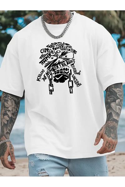 Bengi Clothing Premium Oversize Cut Short Sleeve Printed T-Shirt