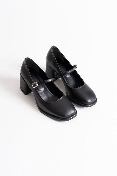 Zerenyus Дамски високи токчета Blown Premium Black Skin