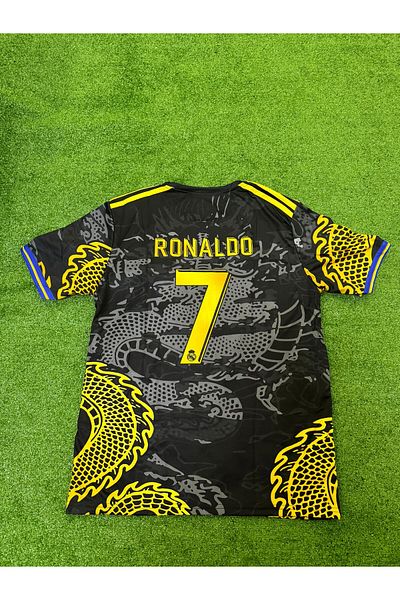 Lion Spor Tricou Cristiano Ronaldo cu model dragon R.Madrid, design special.