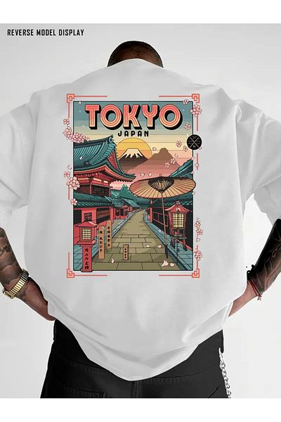 sole stories Premium Oversize Cut Short Sleeve Printed T-Shirt