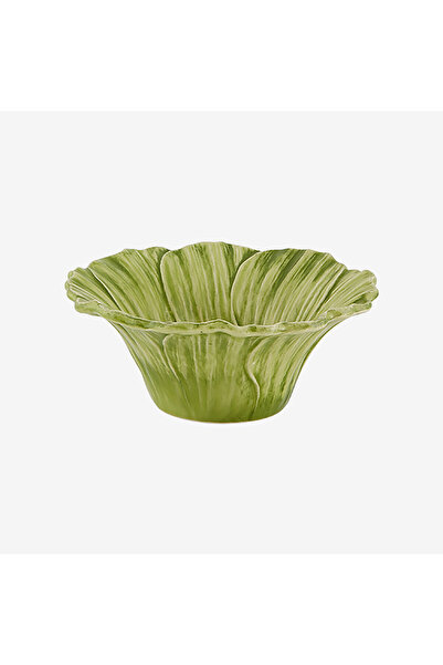 Bordallo Pinheiro Maria Flor Green Ceramic Serving Bowl 16 cm