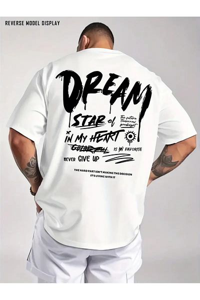 Bengi Clothing Premium Oversize Cut Short Sleeve Printed T-Shirt