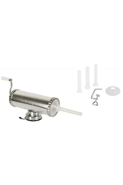 OEM Mașină manuală de umplut cârnați, capacitate 1,5 kg + set de 3 cuțite