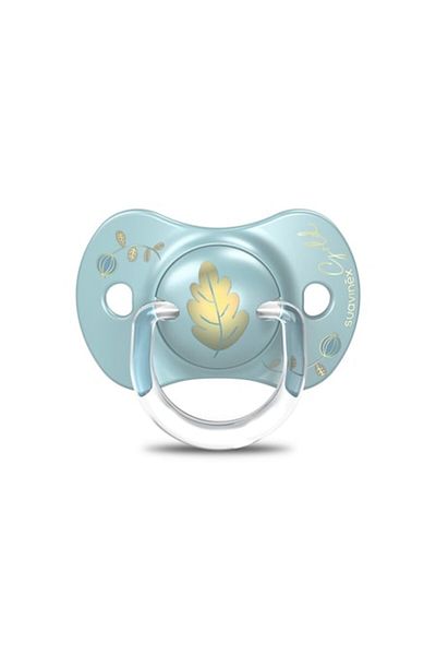 Suavinex Sx Pro Physiological Silicone Pacifier 6-18 Months Blue Gold Premium,