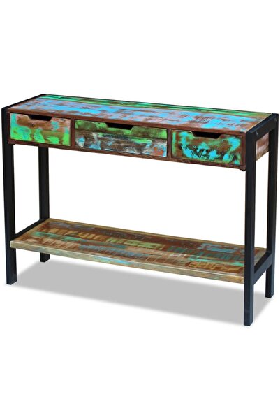 vidaxl Sideboard 3 Drawers Solid Reclaimed Wood