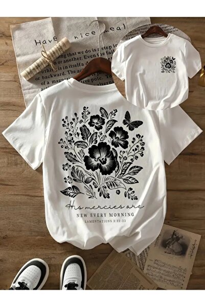 l'eivor Νέο γυναικείο βαμβακερό μπλουζάκι με στάμπα Every Morning Flower