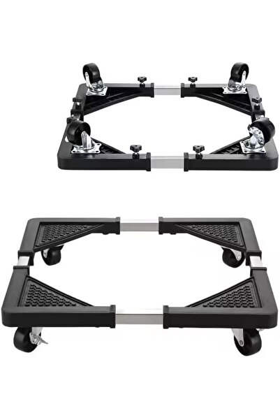 Twinkle Mart عربة الأجهزة القابلة للتعديل مع عجلات - حامل متحرك عالمي للثلاجة...