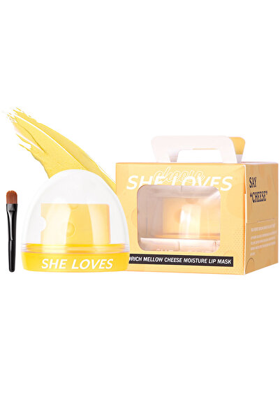 SHELOVES قناع الشفاه المرطب بالجبنة، غني وناعم، مرطب ومقشر، خفيف الوزن، مقاوم...