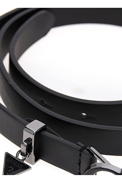 Guess Siyah Kadın Kemer MELODIE G BUCKLE BEL - FAKE NAPPA L