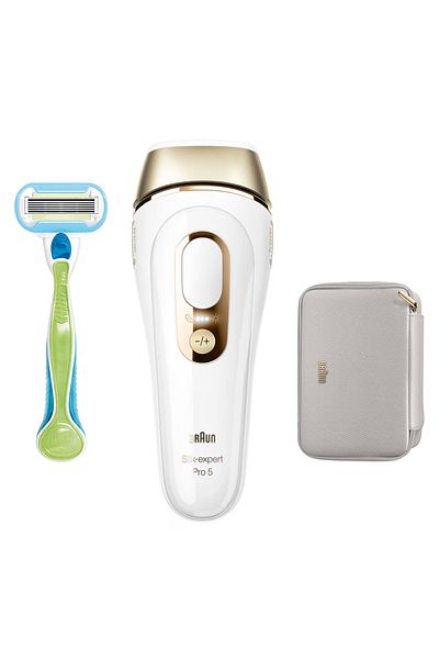 Braun IPL epilator Silk-expert PRO 5 PL5052 Skin pro2.0 sensor, 400,000 pulses, Travel kit