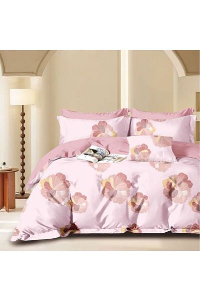 Ralex Double Bed Linen Percalle Printed Cotton 100%, 4 Pieces, Sheet 240 x 260 cm, Quilt 200 x 230 cm, 2 P