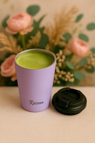 raseem Purple hot and cold cup