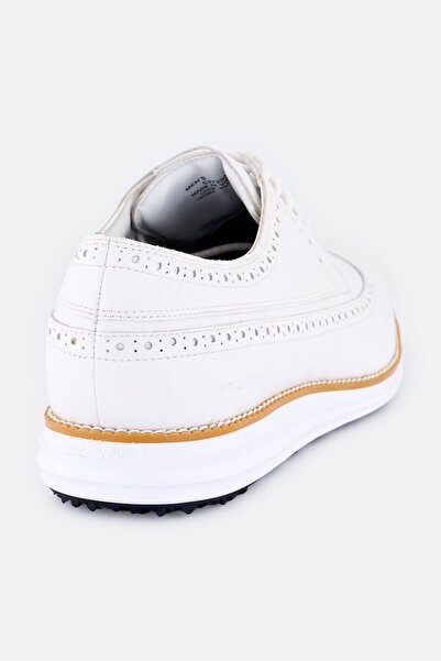 Cole Haan Men Wide OG Wing Ox Lace Up Golf Shoes, Off White