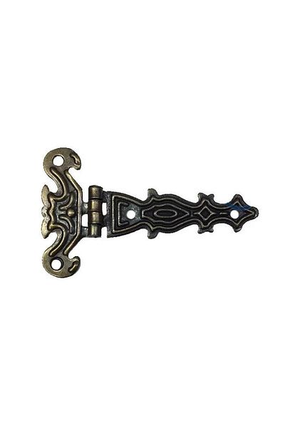 PRATİKOBA Decorative, Sheet Single Tail Hinge - 40X68 Mm, Small, Antique, 100 Pieces