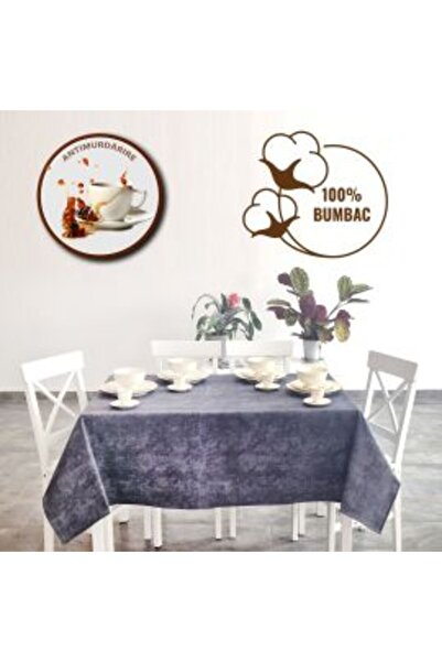 Ralex Față de masă antipete 100% bumbac, diametru 160 cm, violet degrade