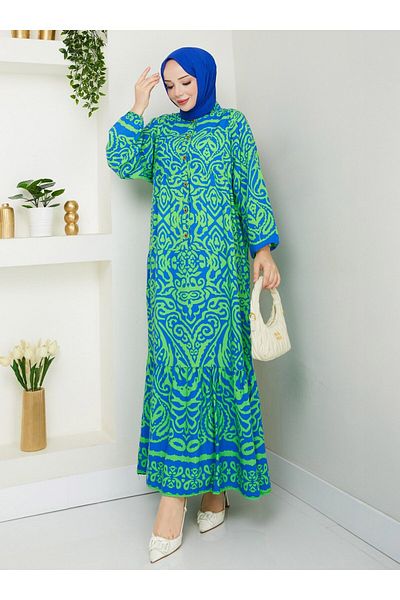 DEDEMAX Hijab Dress - Green -