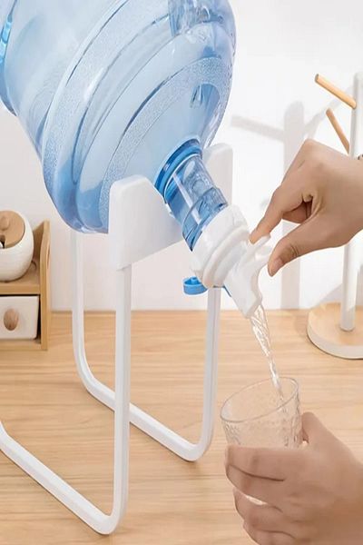 Tor Store Portable Bottle Faucet Head and Metal Foot Stand Set for Industry Construction Site Camping Picnic Home Office
