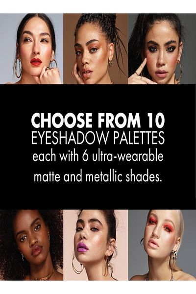 MILANI Everyday Eyes Eyeshadow Palette 08 Must Have Metallics – 6 Ultra-Pigmented Metallic Shades