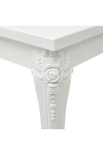 vidaxl Dining Table 80x80x76 cm High Gloss White