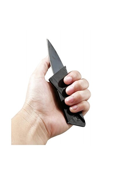 PROCART Multifunctional credit card knife, foldable, 55 HRC, 85.6 x 54 x 2.2mm, 13g, black